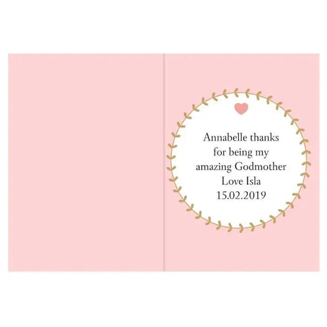 Personalised Best Godmother Card - Greeting Cards at Gift Moments