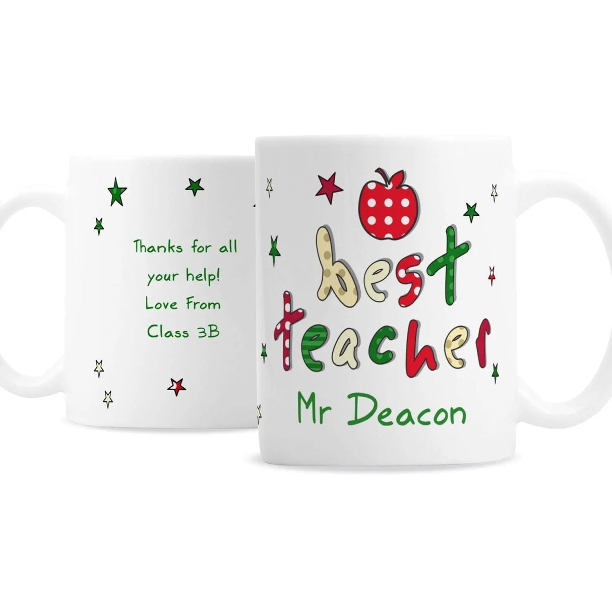 Personalised Teacher Mug - Mugs at Gift Moments