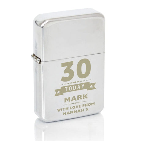 Personalised Birthday Age Windproof Lighter - Gift Moments