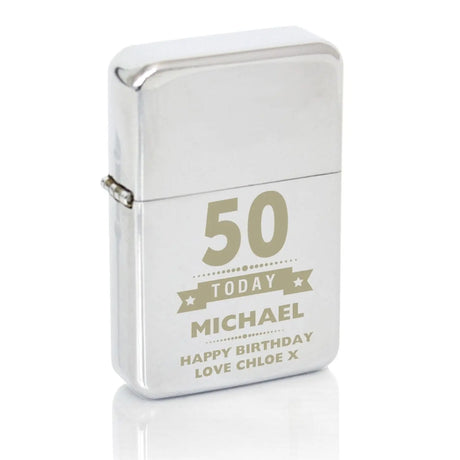 Personalised Birthday Age Windproof Lighter - Gift Moments