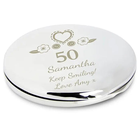 Personalised Birthday Craft Compact Mirror - Compact Mirrors at Gift Moments