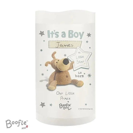 Personalised Boofle It's a Boy Nightlight LED Candle - LED Lighting at Gift Moments