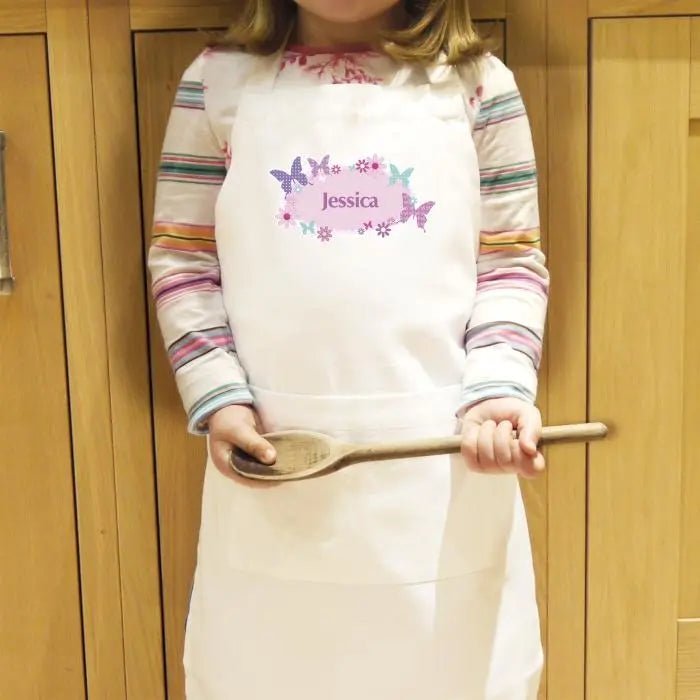 Personalised Butterfly Kids Apron: 1 - Aprons By Gift Moments