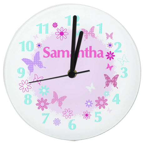 Personalised Butterfly Clock - Clocks at Gift Moments