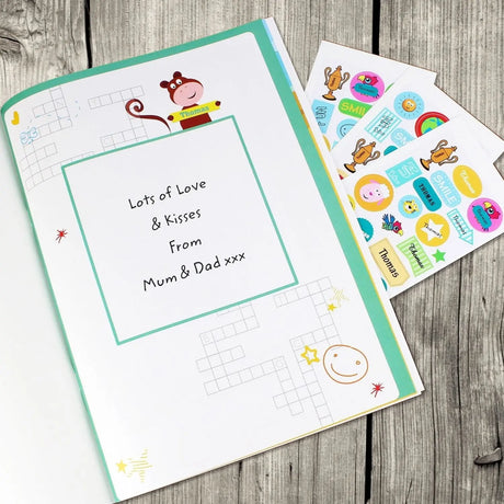 Personalised Activity Book with Stickers - Books at Gift Moments