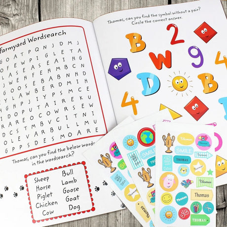 Personalised Activity Book with Stickers - Books at Gift Moments