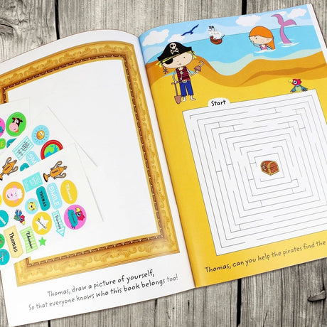 Personalised Activity Book with Stickers - Books at Gift Moments