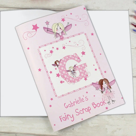 Personalised Childrens Pink Fairy Scrapbook - Gift Moments