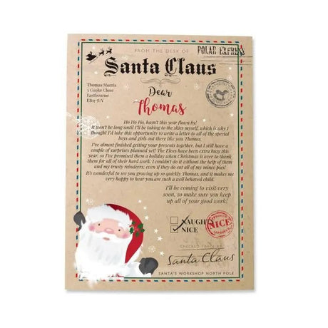 Childrens Santa Claus Letter - Gift Moments