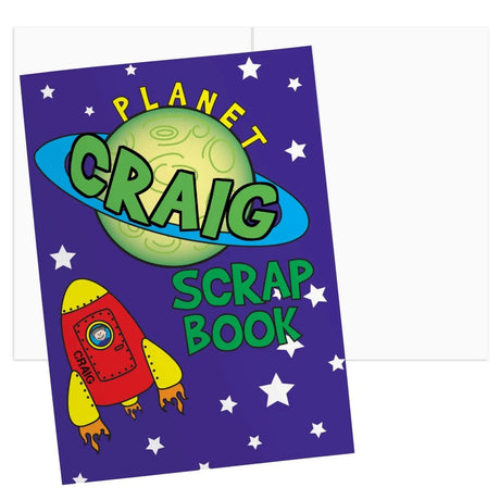 Personalised Space A4 Scrapbook - Books at Gift Moments