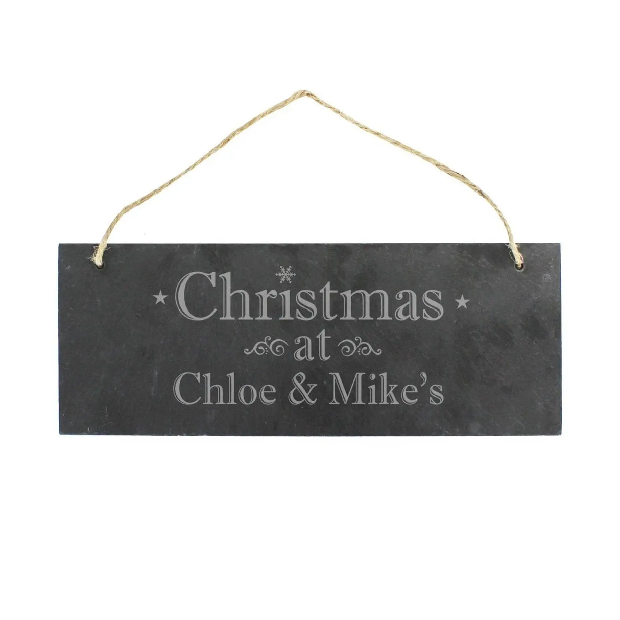 Personalised Christmas Slate Plaque: 2 - Signs & Plaques By Gift Moments