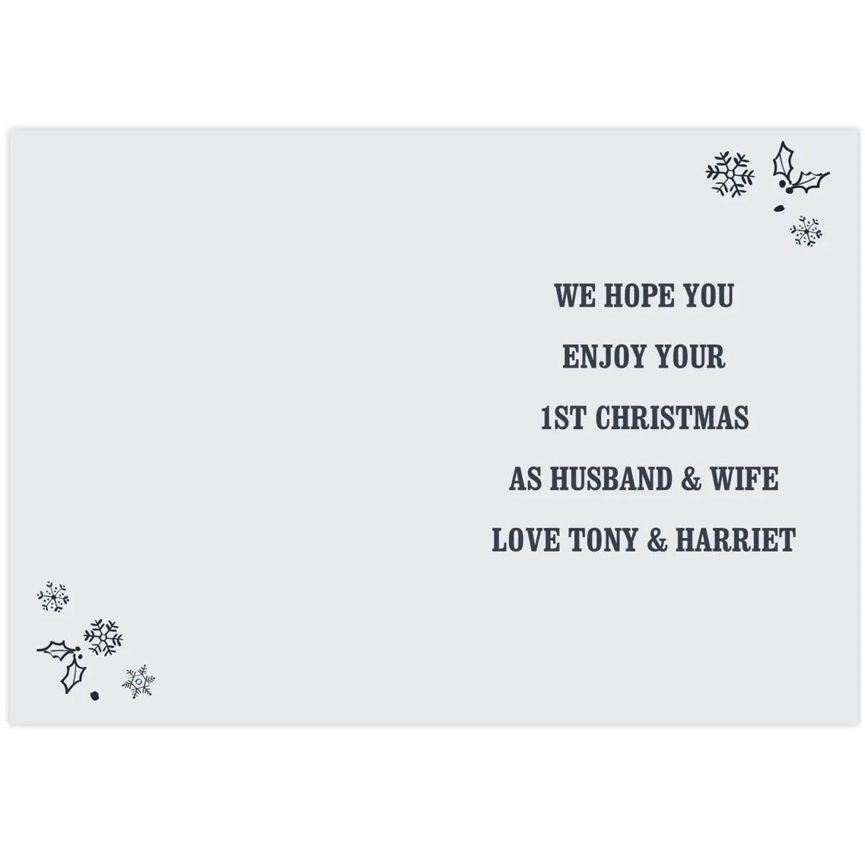 Personalised Christmas Frost Card - Greeting Cards at Gift Moments