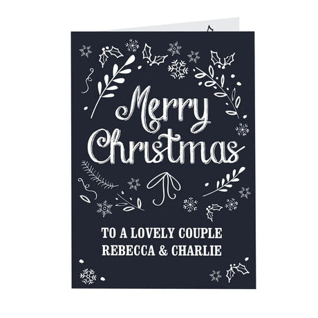 Personalised Christmas Frost Card - Greeting Cards at Gift Moments