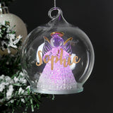 Personalised Christmas LED Angel Bauble - Gift Moments