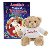 Personalised Magical Christmas Adventure Story Book and Personalised Teddy Bear - Books at Gift Moments