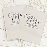 Personalised Classic Mr & Mrs Cream Passport Holders - Travel Accessories at Gift Moments