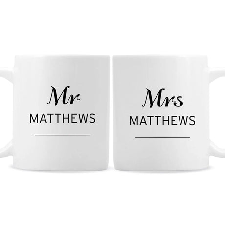 Personalised Couples Mug Set - Mugs at Gift Moments