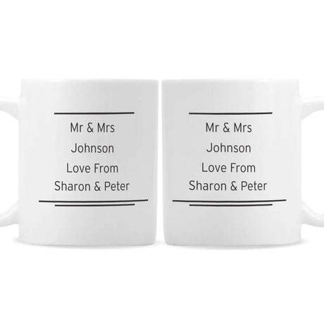 Personalised Couples Mug Set - Mugs at Gift Moments