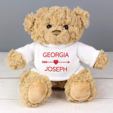 Personalised Cupids Love Heart Teddy Bear - Teddy Bears & Soft Toys at Gift Moments