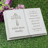 Personalised Cross Memorial Book - Memorials at Gift Moments