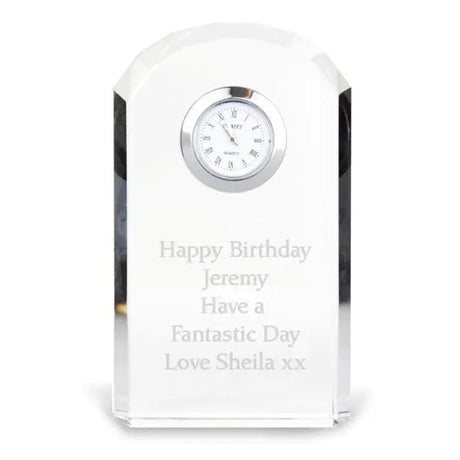 Crystal Cut Clock - Gift Moments