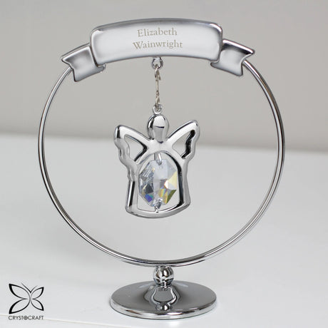 Personalised Crystocraft Angel Ornament - Keepsakes at Gift Moments