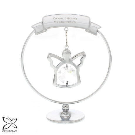 Personalised Crystocraft Angel Ornament - Keepsakes at Gift Moments