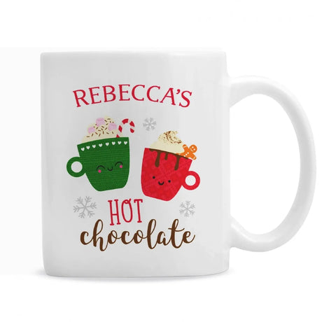 Personalised Cute Christmas Hot Chocolate Mug - Gift Moments