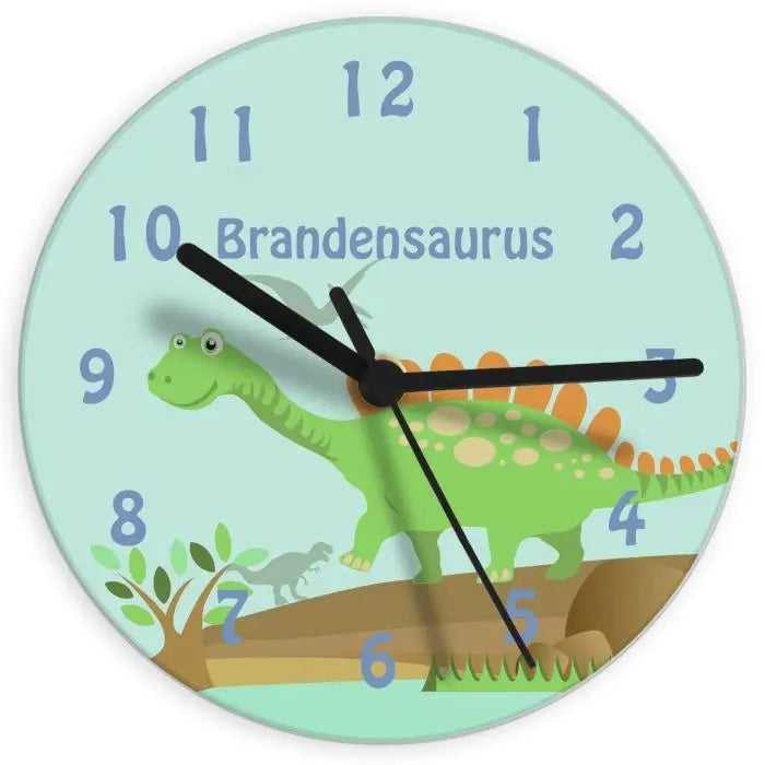 Personalised Dinosaur Clock - Clocks at Gift Moments