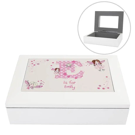 Personalised Fairy Letter White Jewellery Box - Jewellery Boxes at Gift Moments