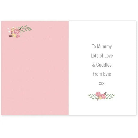 Personalised Floral Bouquet 1st Mother's Day Card - Greeting Cards at Gift Moments