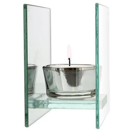 Personalised Floral Bouquet Mirrored Glass Tea Light Holder - Gift Moments