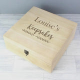 Personalised Floral Large Wooden Keepsake Box: 2 - Keepsake Boxes By Gift Moments