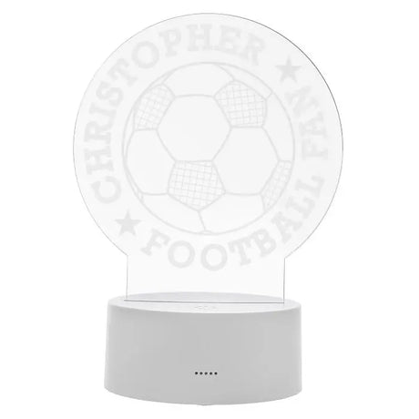 Personalised Football LED Colour Changing Desk Night Light - LED Lighting at Gift Moments