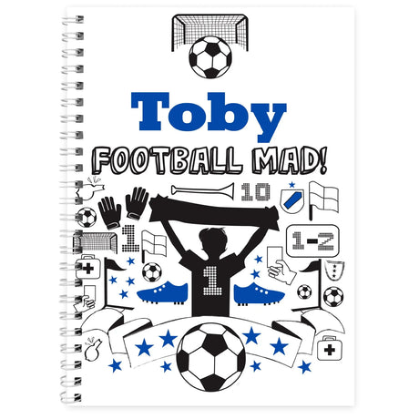 Personalised Football A5 Notebook - Notebooks at Gift Moments