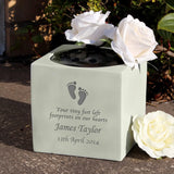 Personalised Footprints Memorial Vase - Gift Moments