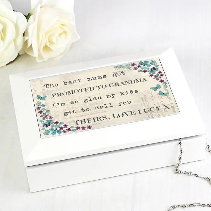 Personalised Forget Me Not Jewellery Box: 1 - Jewellery Boxes By Gift Moments