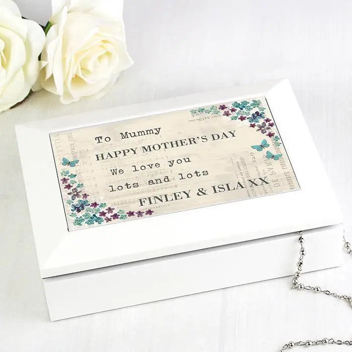 Personalised Forget Me Not Jewellery Box: 2 - Jewellery Boxes By Gift Moments