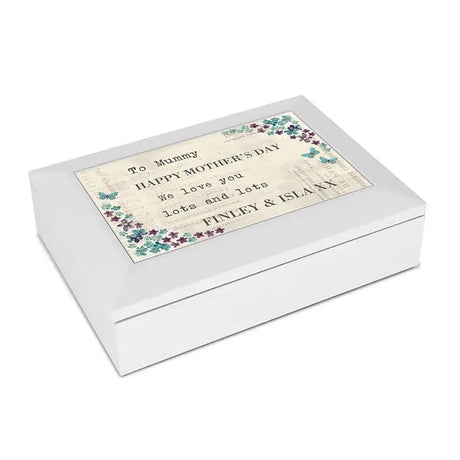 Personalised Forget Me Not Jewellery Box: 4 - Jewellery Boxes By Gift Moments