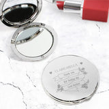 Personalised Garden Bloom Compact Mirror - Compact Mirrors at Gift Moments