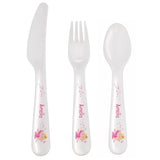 Personalised Garden Fairy 3 Piece Plastic Cutlery Set - Gift Moments