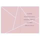 Personalised Geometric Card - Greeting Cards at Gift Moments