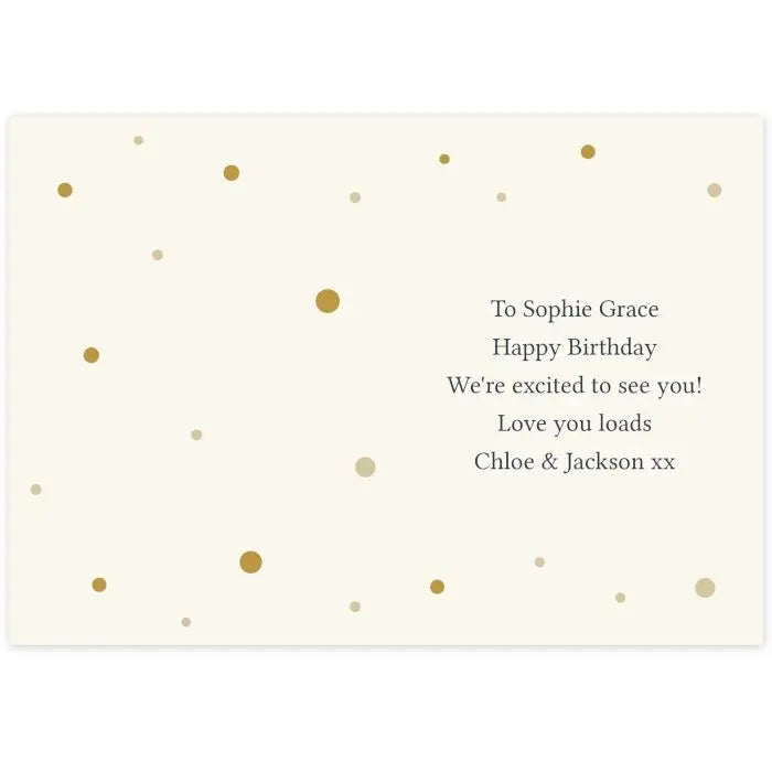 Personalised Gold Champagne Flutes Card - Greeting Cards at Gift Moments