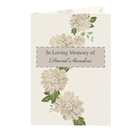 Personalised Gold Floral Card - Greeting Cards at Gift Moments