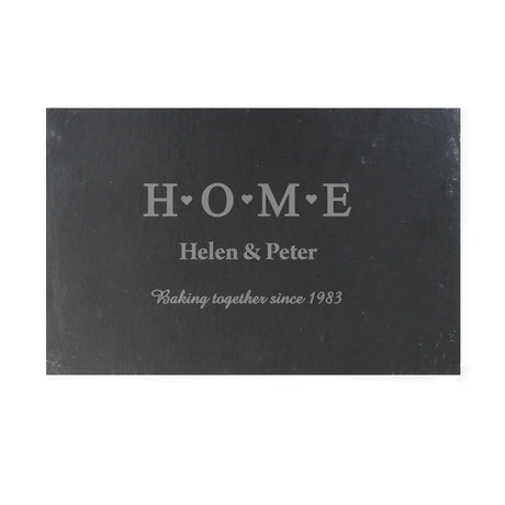 Personalised HOME Slate Rectangle Placemat - Placemats at Gift Moments