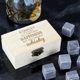 Personalised Happiness Whisky Stones - Barware at Gift Moments