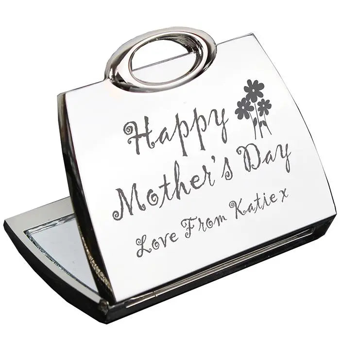 Personalised Happy Mother's Day Compact Mirror - Compact Mirrors at Gift Moments