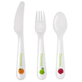 Personalised Healthy Eating 3 Piece Plastic Cutlery Set - Gift Moments