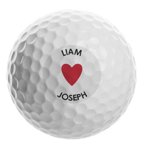 Personalised Heart Golf Ball - Golf Balls at Gift Moments