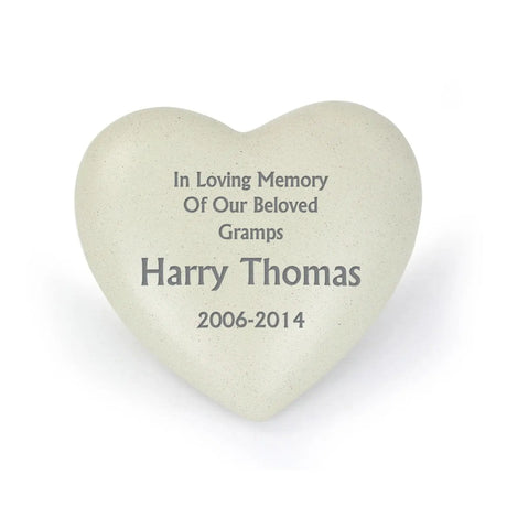 Personalised Heart Memorial - Memorials at Gift Moments